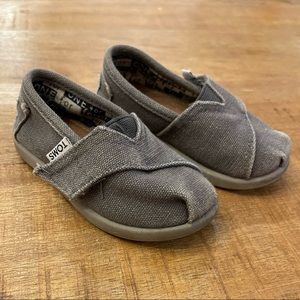 TOMS Velcro Shoes Toddler size 5